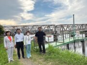 JRと京急の多摩川橋梁部の堤防の強化につながる排水樋管の改築を確認！